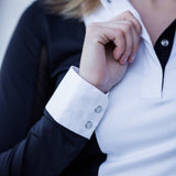 Essex Classics Ladies "Luna II" Black Self - Trim Long Sleeve Performance Show Shirt - Essex Classics - Equiluxe Tack