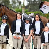 Essex Classics Ladies "Luna II" Black Self - Trim Long Sleeve Performance Show Shirt - Essex Classics - Equiluxe Tack