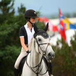 Essex Classics Ladies "Luna II" Black Self - Trim Short Sleeve Performance Show Shirt - Essex Classics - Equiluxe Tack