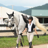 Essex Classics Ladies "Luna II" Black Self - Trim Short Sleeve Performance Show Shirt - Essex Classics - Equiluxe Tack