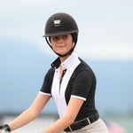 Essex Classics Ladies "Luna II" Black Self - Trim Short Sleeve Performance Show Shirt - Essex Classics - Equiluxe Tack