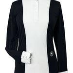 Essex Classics Ladies "Luna II" Black with Braided Reins & Bits Long Sleeve Performance Show Shirt - Equiluxe Tack