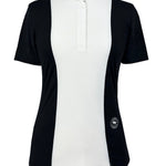 Essex Classics Ladies "Luna II" Black with Braided Reins & Bits Short Sleeve Performance Show Shirt - Equiluxe Tack