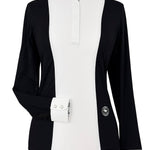 Essex Classics Ladies "Luna II" Black with Unicorns Long Sleeve Performance Show Shirt - Essex Classics - Equiluxe Tack