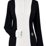 Essex Classics Ladies "Luna II" Black with Unicorns Long Sleeve Performance Show Shirt - Essex Classics - Equiluxe Tack
