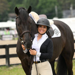 Essex Classics Ladies "Luna II" Black with Unicorns Long Sleeve Performance Show Shirt - Essex Classics - Equiluxe Tack