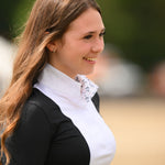 Essex Classics Ladies "Luna II" Black with Unicorns Long Sleeve Performance Show Shirt - Essex Classics - Equiluxe Tack