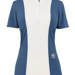 Essex Classics Ladies "Luna II" Blue Stirrup Talk Short Sleeve Performance Show Shirt - Essex Classics - Equiluxe Tack