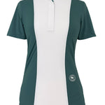 Essex Classics Ladies "Luna II" Forest Green with Geometric Short Sleeve Performance Show Shirt - Essex Classics - Equiluxe Tack