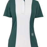 Essex Classics Ladies "Luna II" Forest Green with Golden Snaffle Short Sleeve Performance Show Shirt - Essex Classics - Equiluxe Tack