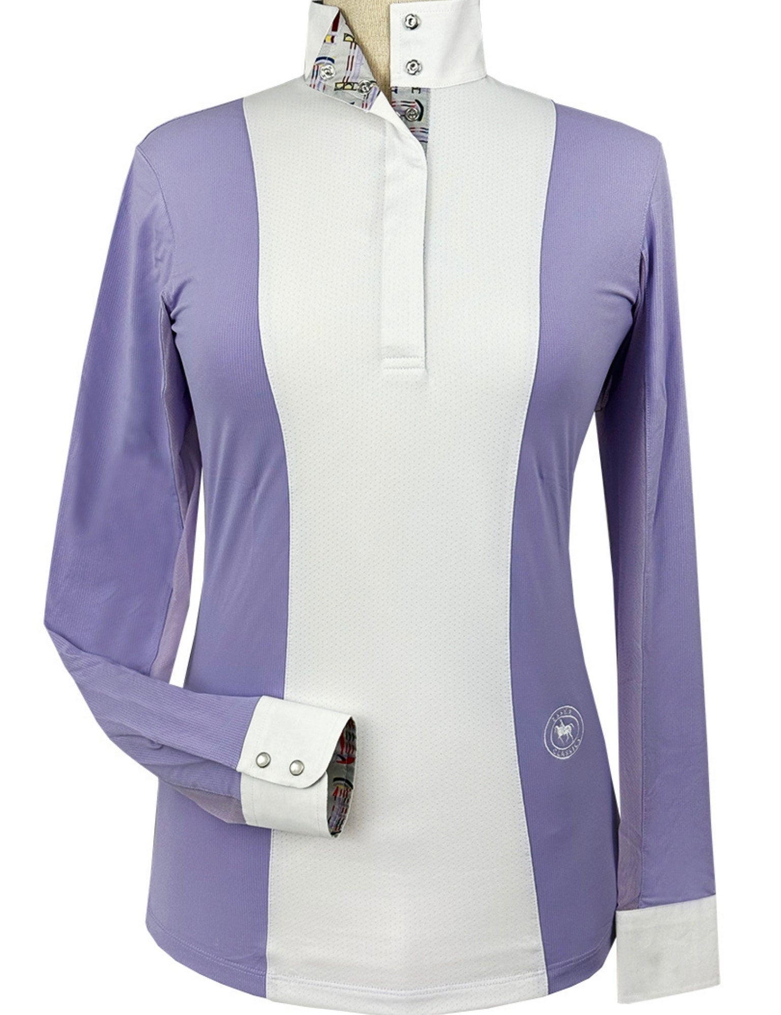 Essex Classics Ladies "Luna II" Lavender with Jumper Classic Long Sleeve Performance Show Shirt - Equiluxe Tack