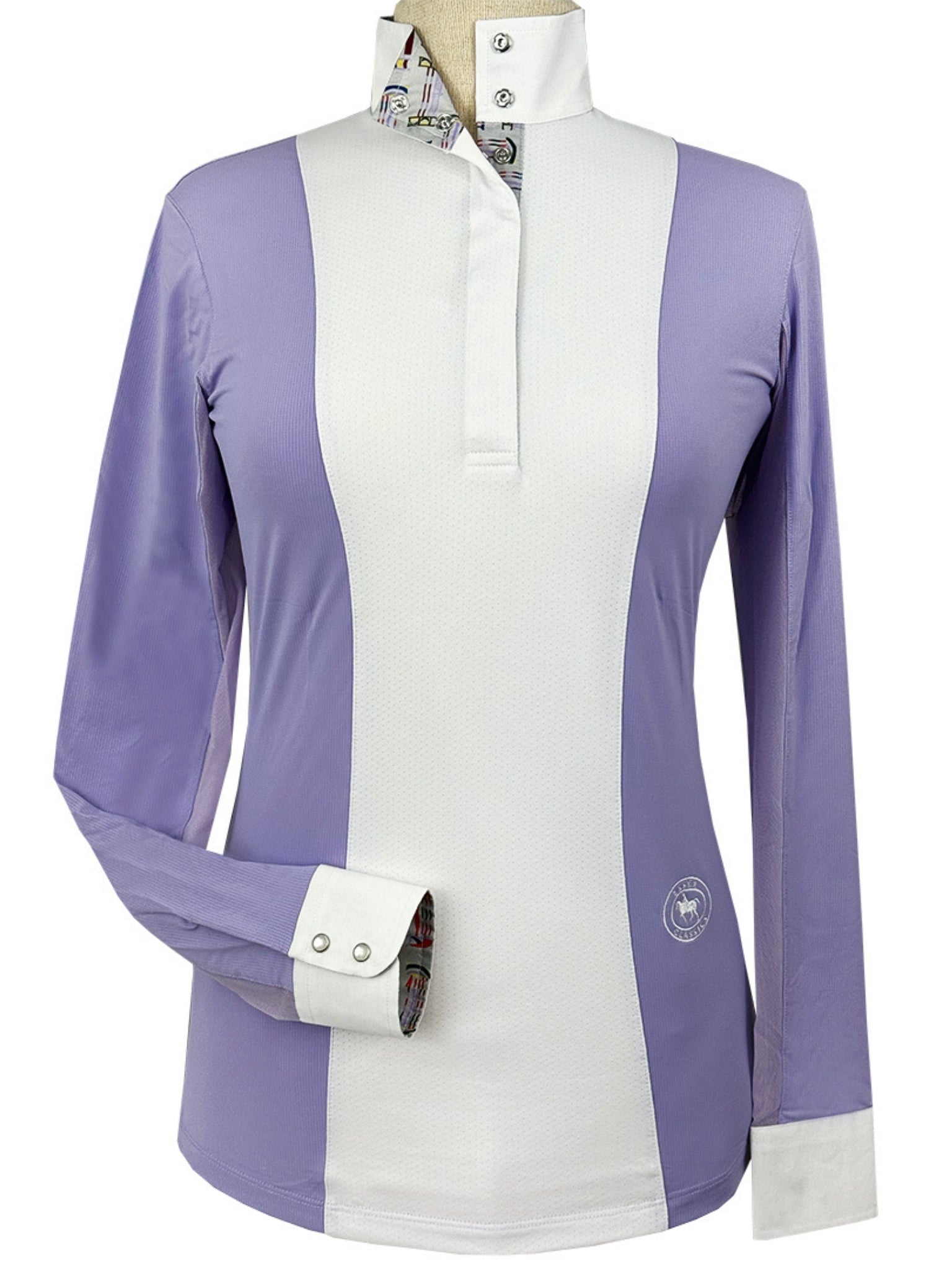 Essex Classics Ladies "Luna II" Lavender with Jumper Classic Long Sleeve Performance Show Shirt - Equiluxe Tack