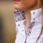 Essex Classics Ladies "Luna II" Lavender with Jumper Classic Short Sleeve Performance Show Shirt - Equiluxe Tack