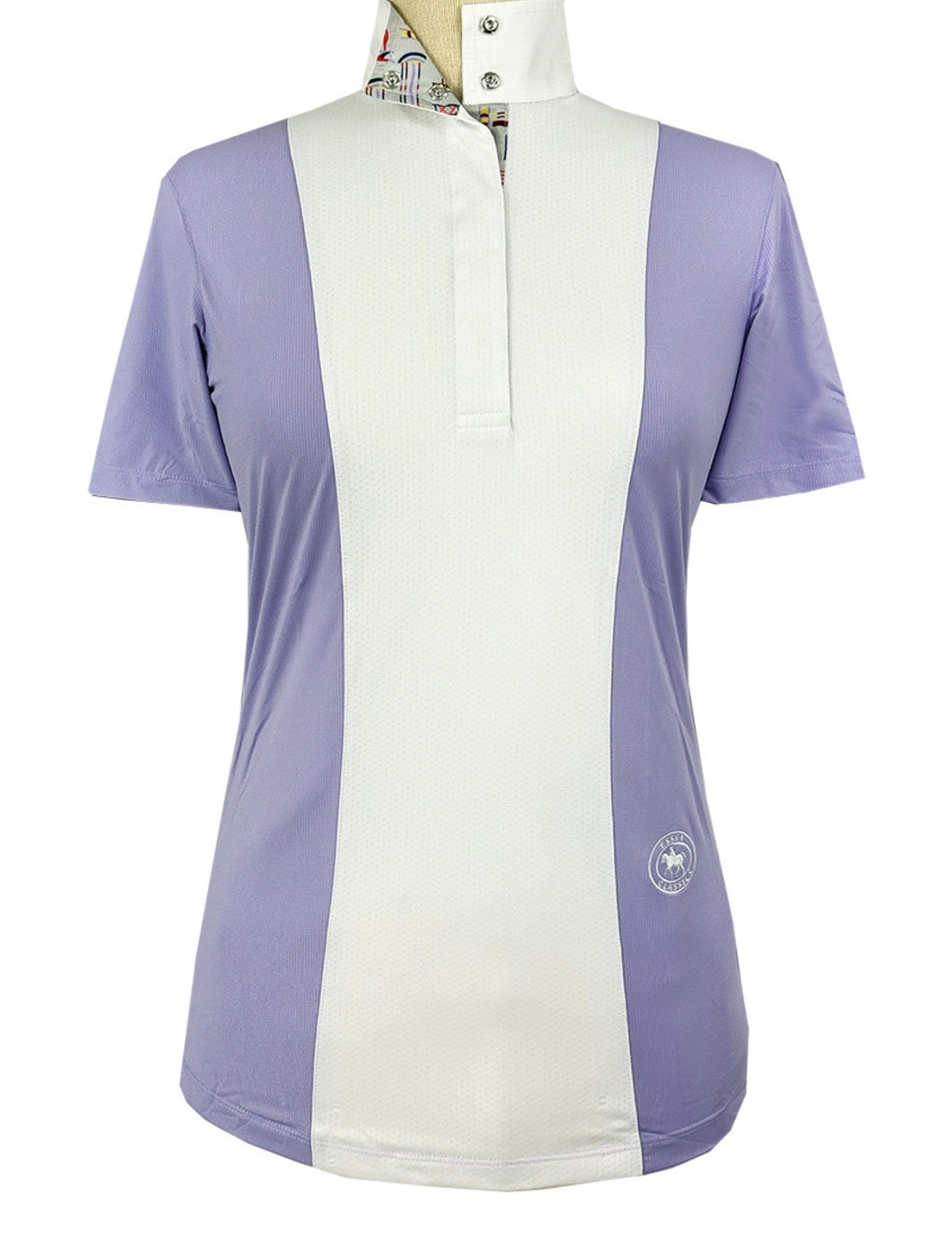 Essex Classics Ladies "Luna II" Lavender with Jumper Classic Short Sleeve Performance Show Shirt - Equiluxe Tack