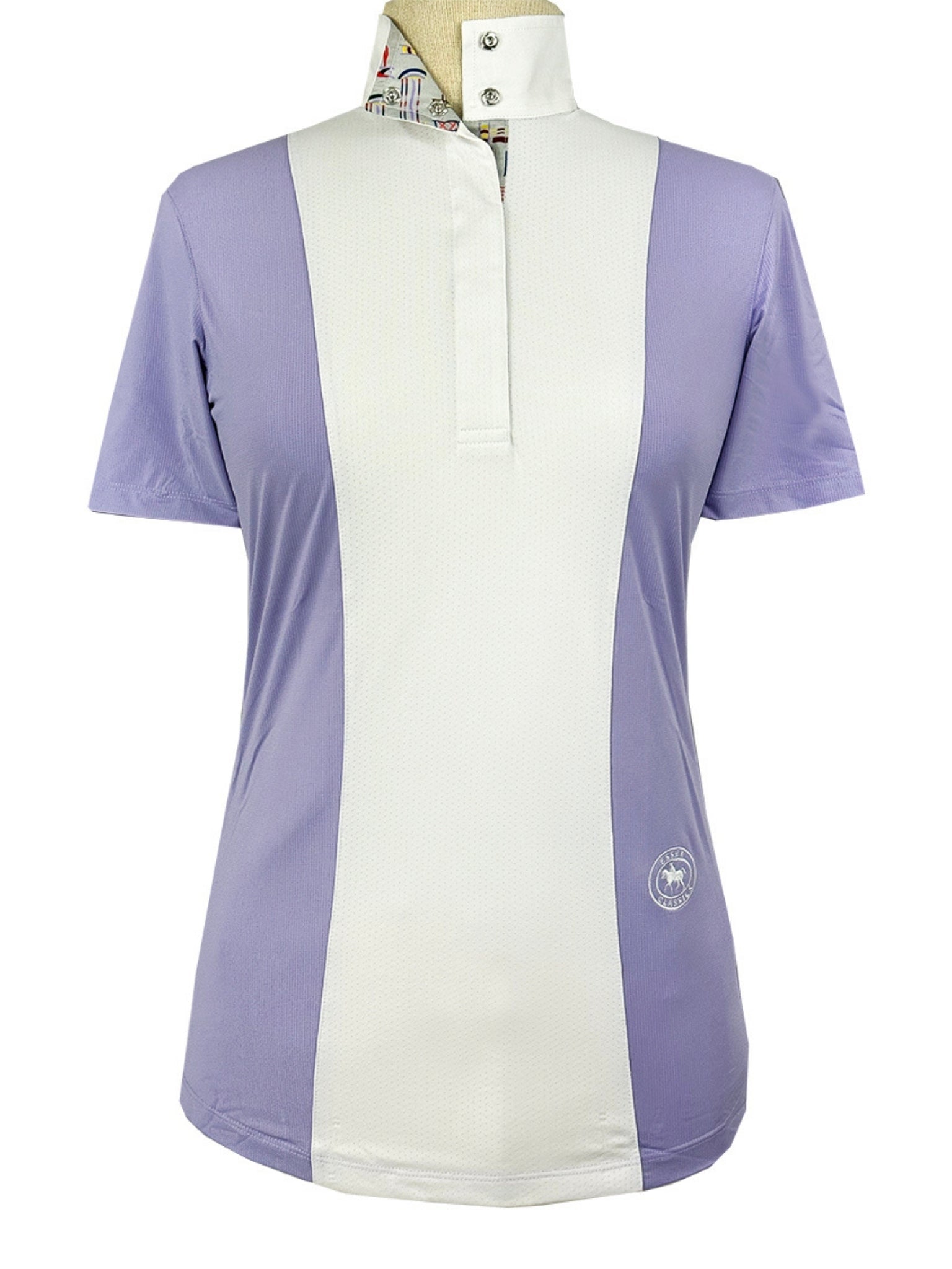 Essex Classics Ladies "Luna II" Lavender with Jumper Classic Short Sleeve Performance Show Shirt - Equiluxe Tack