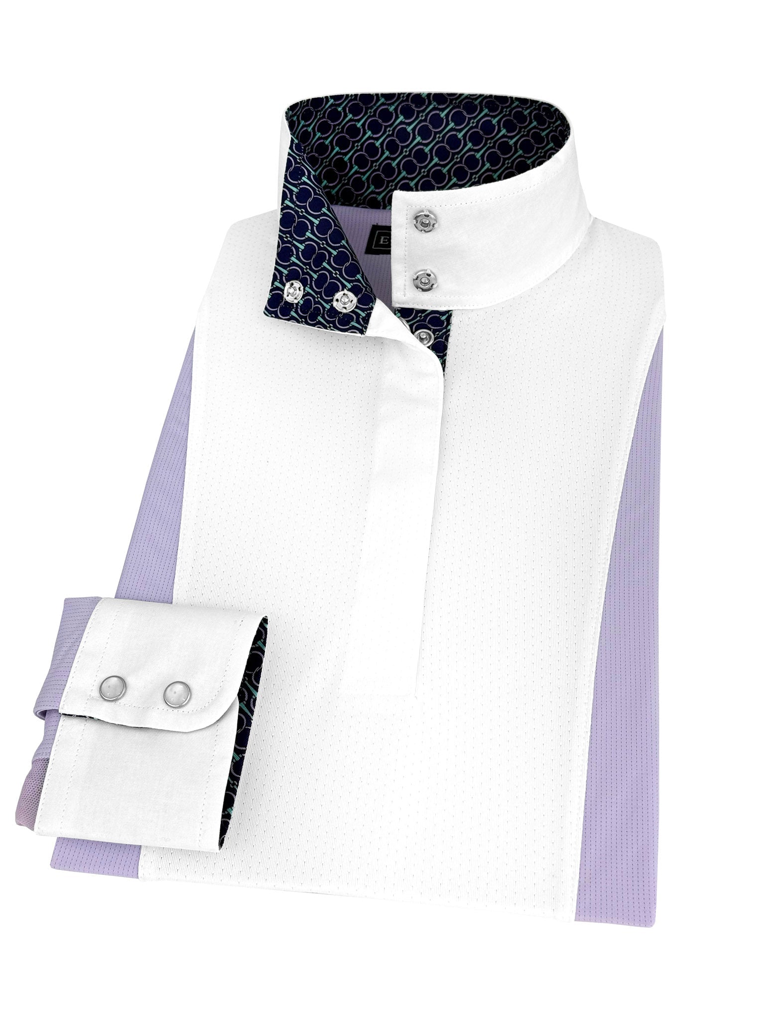 Essex Classics Ladies "Luna II" Lilac Long Sleeve Performance Show Shirt with Bits Trim - Essex Classics - Equiluxe Tack