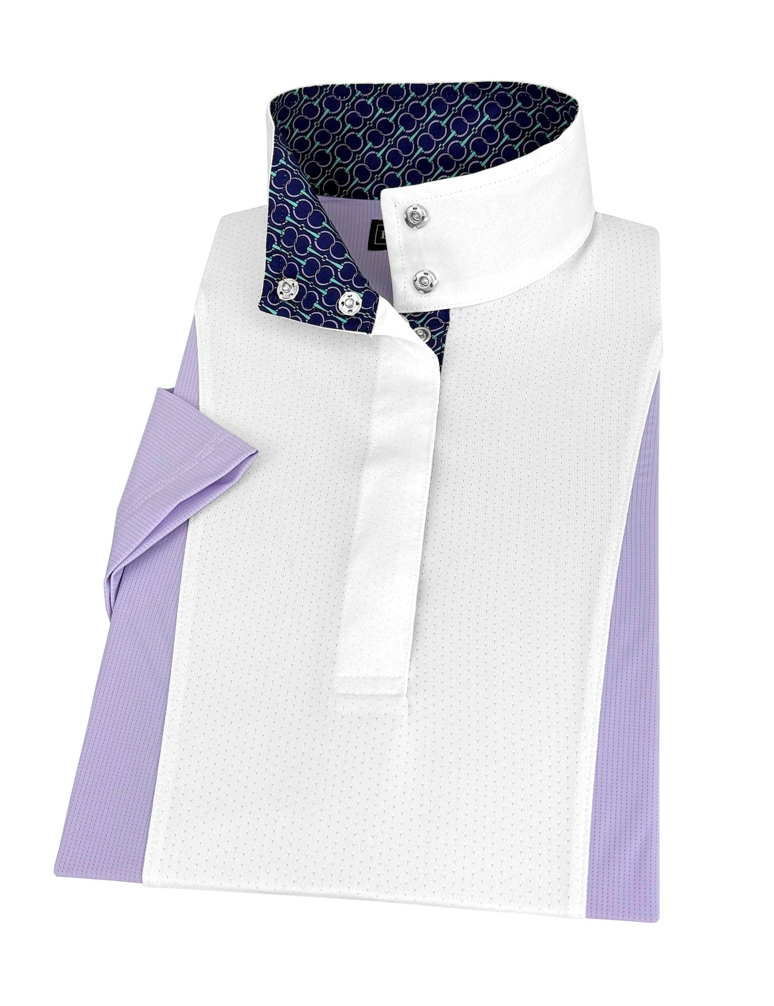 Essex Classics Ladies "Luna II" Lilac Short Sleeve Performance Show Shirt with Bits Trim - Essex Classics - Equiluxe Tack