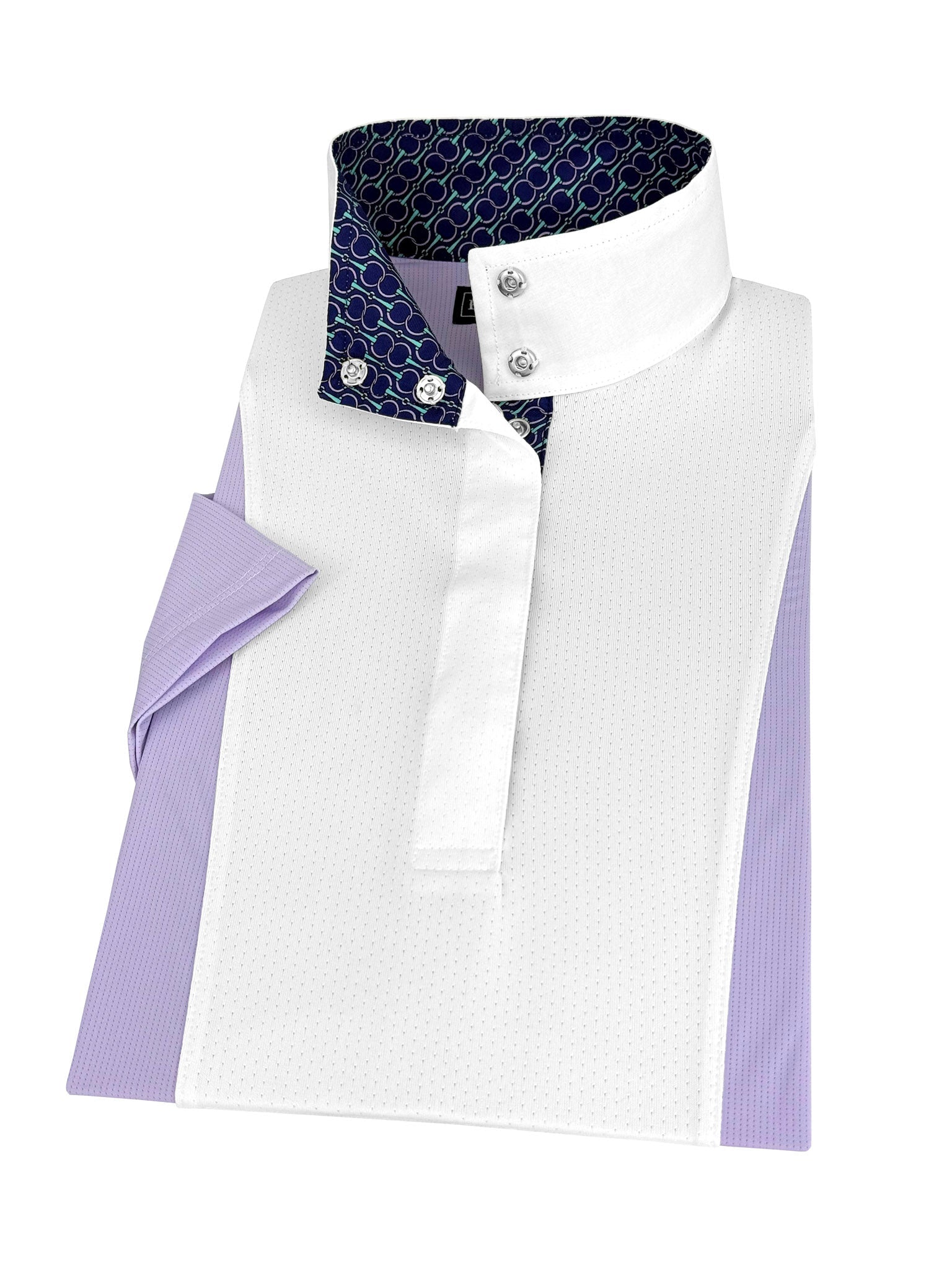 Essex Classics Ladies "Luna II" Lilac Short Sleeve Performance Show Shirt with Bits Trim - Essex Classics - Equiluxe Tack