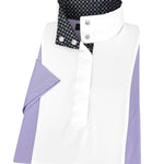 Essex Classics Ladies "Luna II" Lilac Short Sleeve Performance Show Shirt with Diamond and Daisy Trim - Essex Classics - Equiluxe Tack