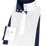 Essex Classics Ladies "Luna II" Marine Blue Self - Trim Long Sleeve Performance Show Shirt - Essex Classics - Equiluxe Tack