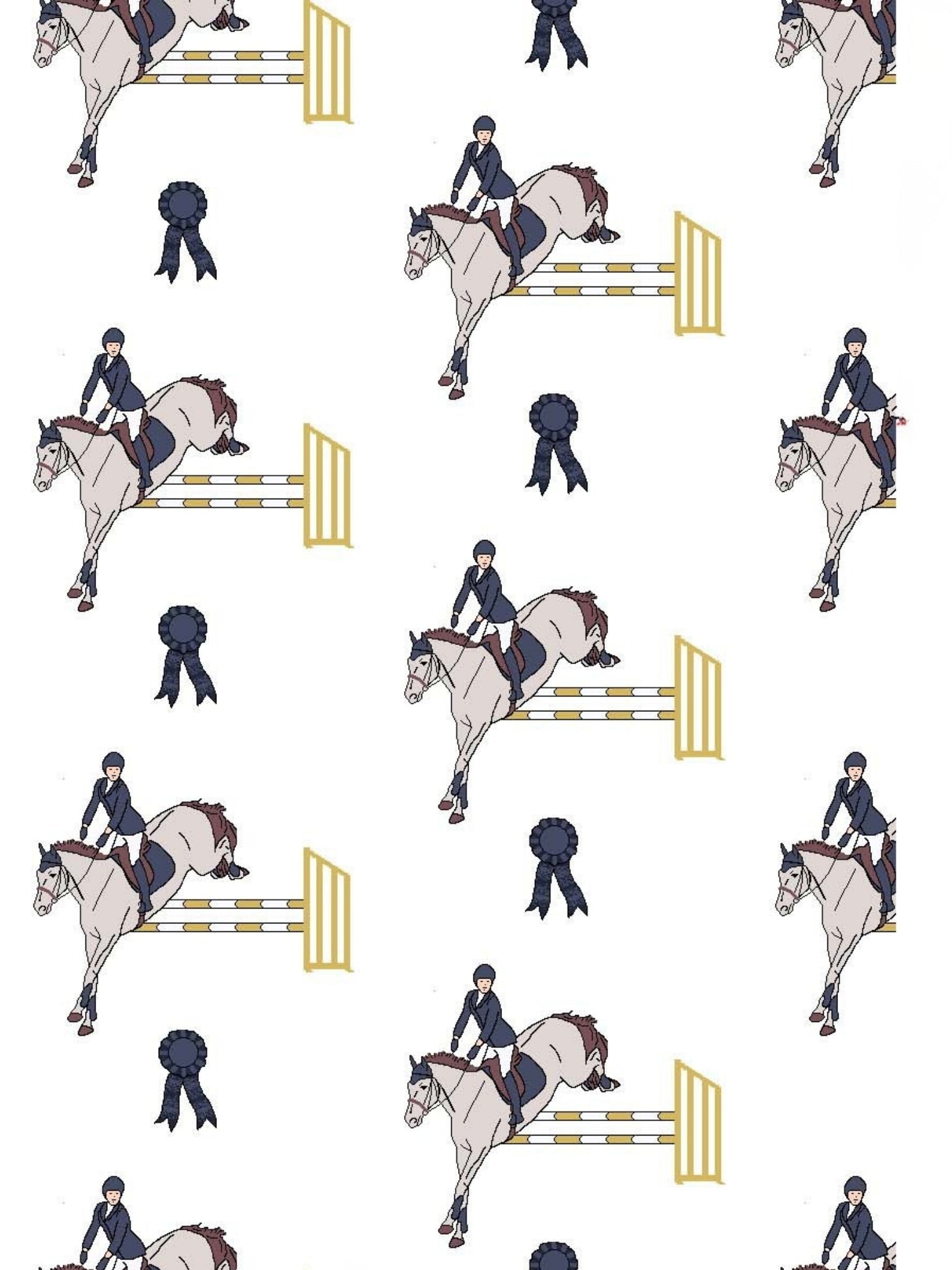 Essex Classics Ladies "Luna II" Marine Blue with Blue Ribbon Winner Long Sleeve Performance Show Shirt - Equiluxe Tack