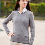 Essex Classics Ladies "Luna II" Marine Blue with Lone Star Long Sleeve Performance Show Shirt - Equiluxe Tack