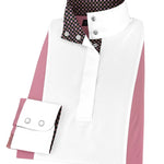 Essex Classics Ladies "Luna II" Pink Long Sleeve Performance Show Shirt with Diamond and Daisy Trim - Essex Classics - Equiluxe Tack