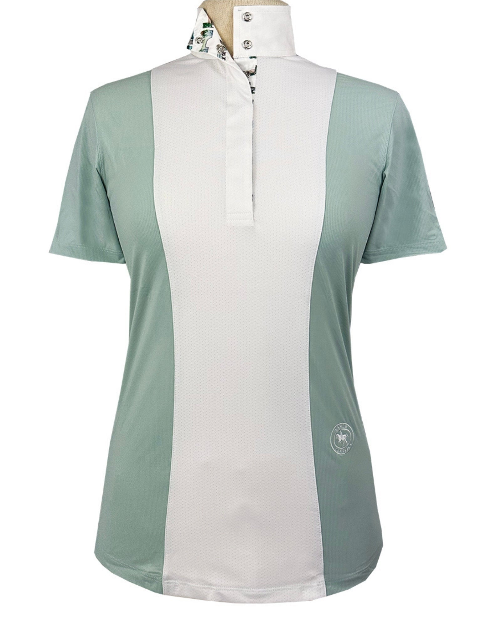 Essex Classics Ladies "Luna II" Seafoam with Hunter Derby Short Sleeve Performance Show Shirt - Equiluxe Tack