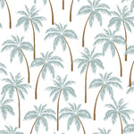 Essex Classics Ladies "Luna II" Seafoam with Palm Trees Short Sleeve Performance Show Shirt - Equiluxe Tack