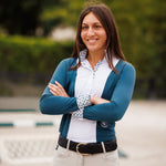 Essex Classics Ladies "Luna II" Teal with Cozy Crew Long Sleeve Performance Show Shirt - Equiluxe Tack