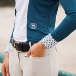 Essex Classics Ladies "Luna II" Teal with Cozy Crew Long Sleeve Performance Show Shirt - Equiluxe Tack