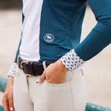 Essex Classics Ladies "Luna II" Teal with Cozy Crew Long Sleeve Performance Show Shirt - Equiluxe Tack
