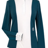 Essex Classics Ladies "Luna II" Teal with Cozy Crew Long Sleeve Performance Show Shirt - Equiluxe Tack