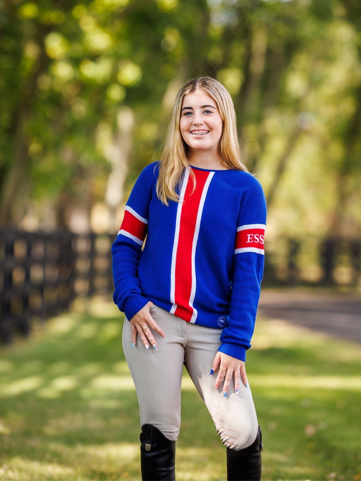 Essex Classics Logo Sweater - Essex Blue - Essex Classics - Equiluxe Tack