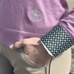 Essex Classics Mauve with Grey Trey V - Neck Sweater - Essex Classics - Equiluxe Tack