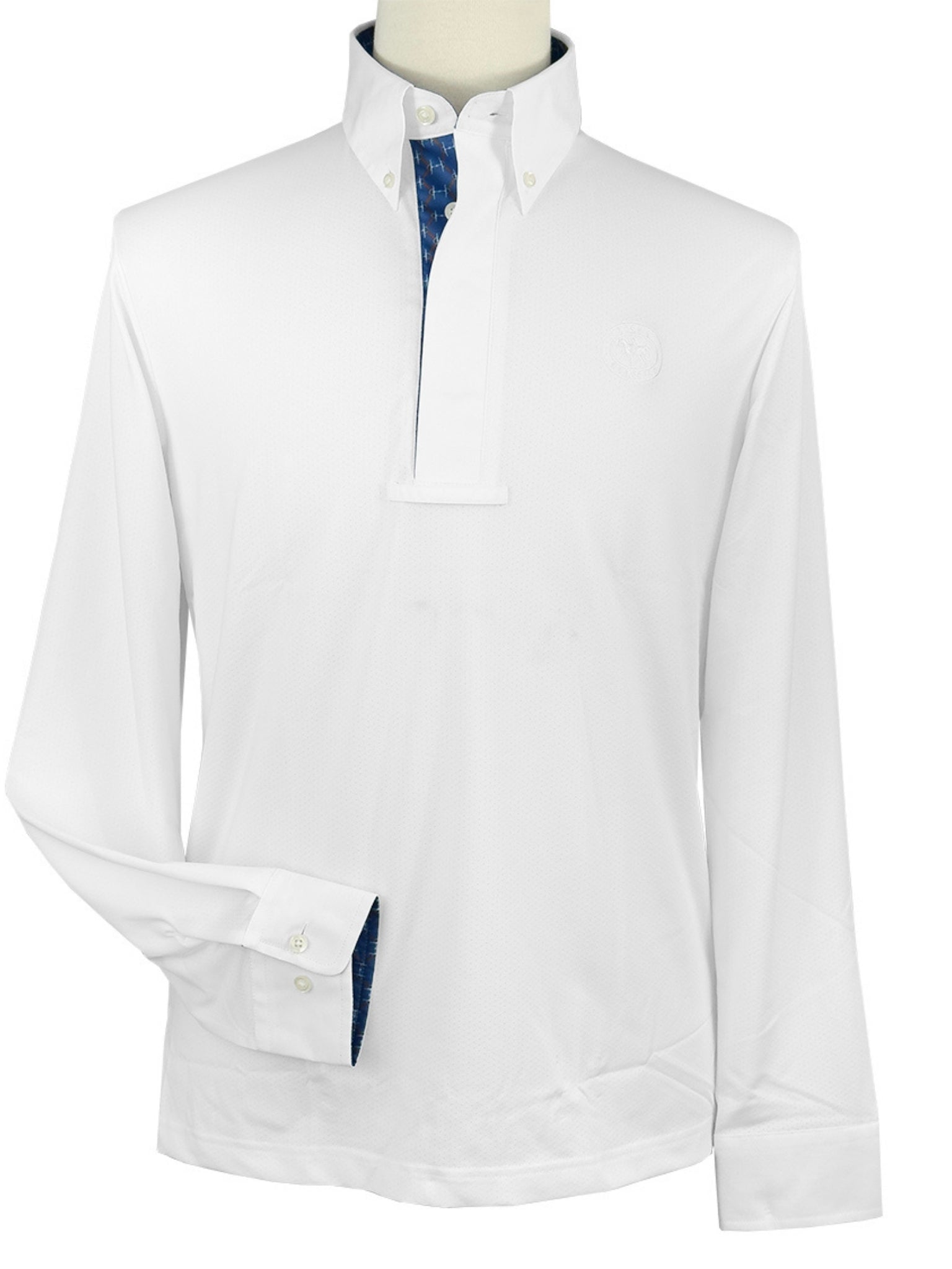 Essex Classics Men's Braided Reins & Bits Talent Yarn Long Sleeve Show Shirt - Equiluxe Tack