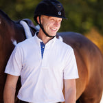 Essex Classics Men's Braided Reins & Bits Talent Yarn Short Sleeve Show Shirt - Equiluxe Tack