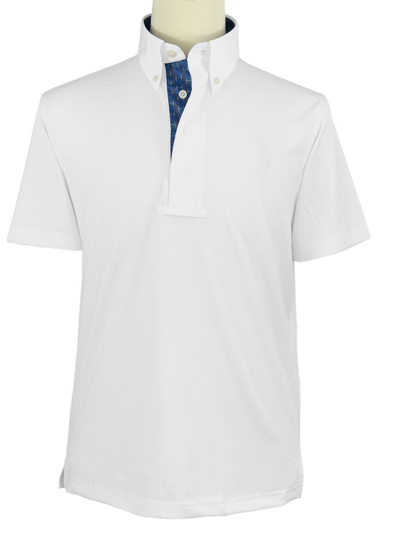 Essex Classics Men's Braided Reins & Bits Talent Yarn Short Sleeve Show Shirt - Equiluxe Tack