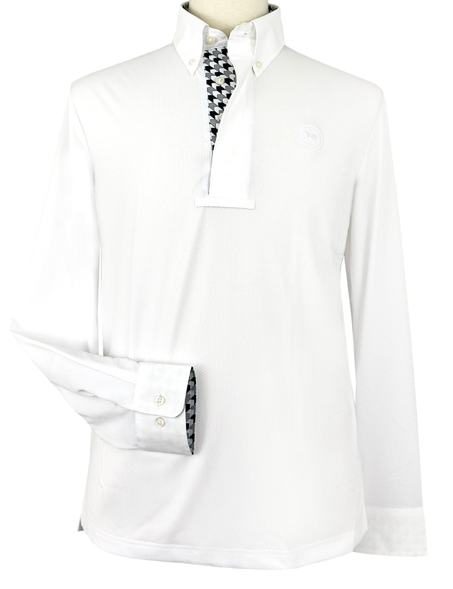 Essex Classics Men's Geometric Talent Yarn Long Sleeve Show Shirt - Essex Classics - Equiluxe Tack