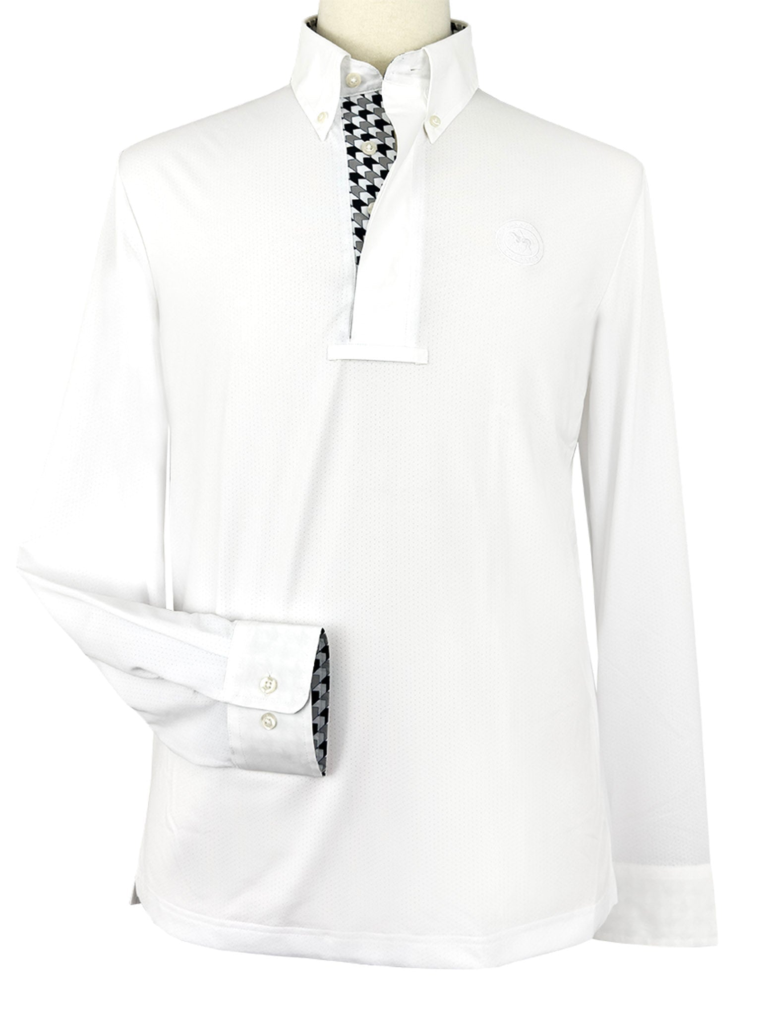 Essex Classics Men's Geometric Talent Yarn Long Sleeve Show Shirt - Essex Classics - Equiluxe Tack