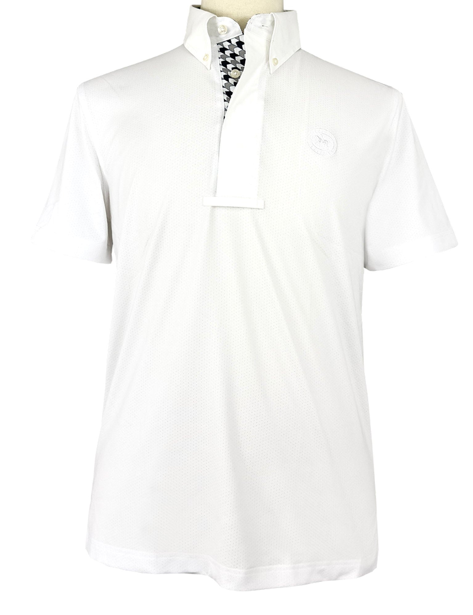 Essex Classics Men's Geometric Talent Yarn Short Sleeve Show Shirt - Essex Classics - Equiluxe Tack