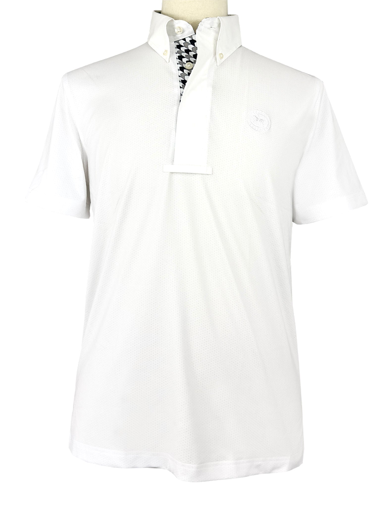 Essex Classics Men's Geometric Talent Yarn Short Sleeve Show Shirt - Essex Classics - Equiluxe Tack