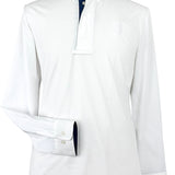 Essex Classics Men's Marine Blue Self Trim Talent Yarn Long Sleeve Show Shirt - Essex Classics - Equiluxe Tack