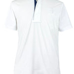 Essex Classics Men's Marine Blue Self Trim Talent Yarn Short Sleeve Show Shirt - Essex Classics - Equiluxe Tack