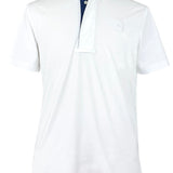 Essex Classics Men's Marine Blue Self Trim Talent Yarn Short Sleeve Show Shirt - Essex Classics - Equiluxe Tack
