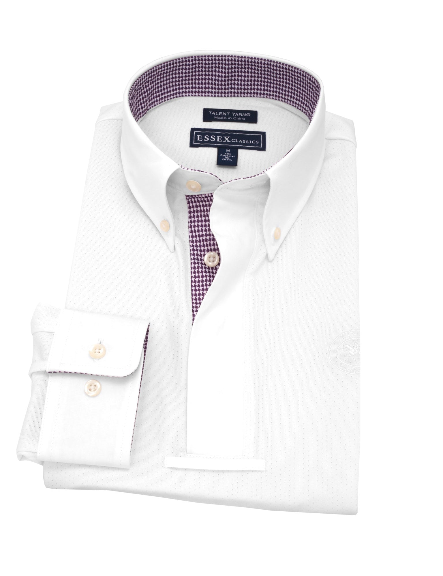 Essex Classics Men's Talent Yarn Houndstooth Long Sleeve Show Shirt - Essex Classics - Equiluxe Tack