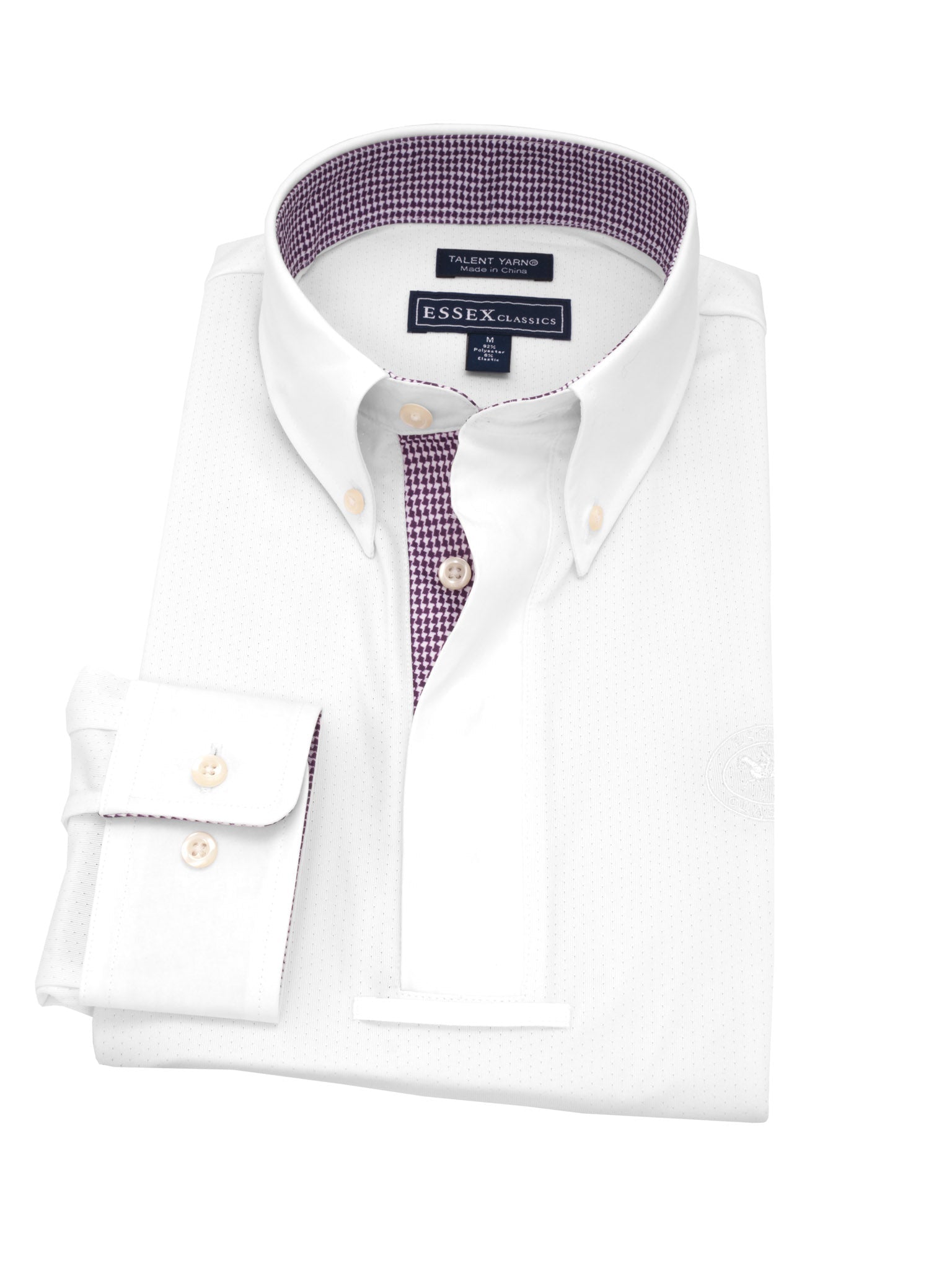 Essex Classics Men's Talent Yarn Houndstooth Long Sleeve Show Shirt - Essex Classics - Equiluxe Tack