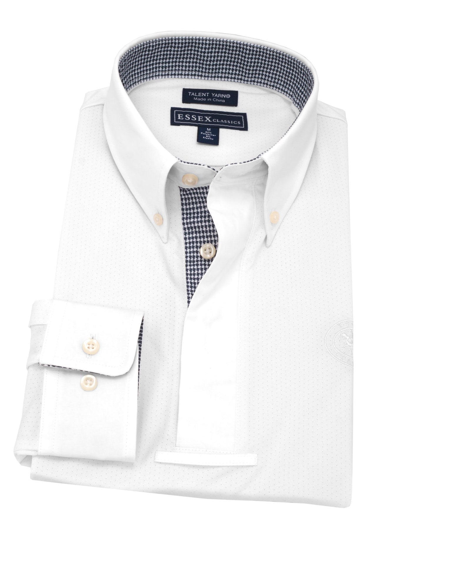 Essex Classics Men's Talent Yarn Houndstooth Long Sleeve Show Shirt - Essex Classics - Equiluxe Tack