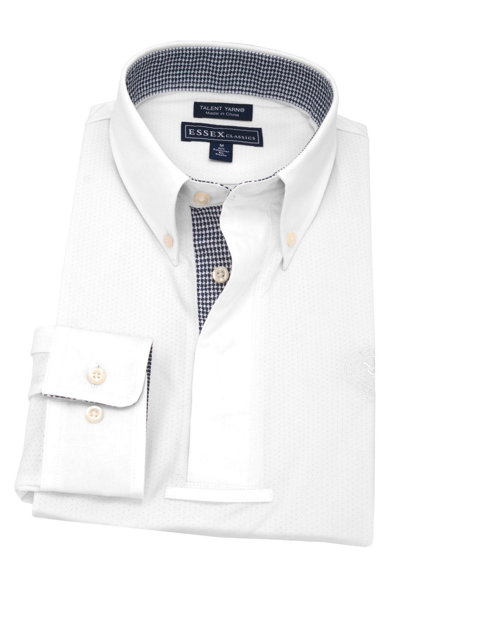 Essex Classics Men's Talent Yarn Houndstooth Long Sleeve Show Shirt - Essex Classics - Equiluxe Tack