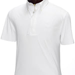 Essex Classics Men's White Talent Yarn Short Sleeve Show Shirt - Essex Classics - Equiluxe Tack